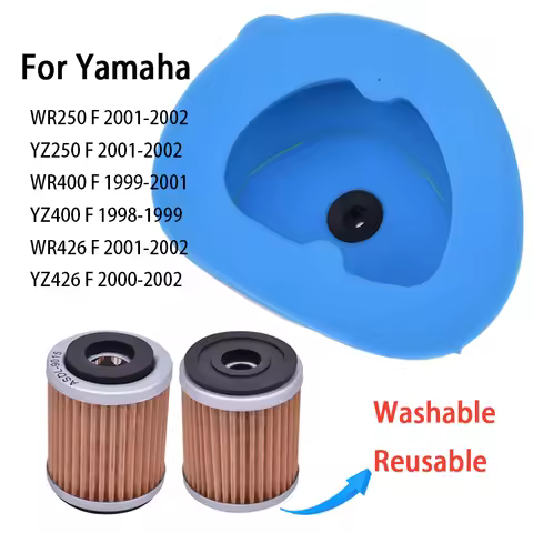 Air Filter Oil Filter For YAMAHA WR250 YZ250 WR400 WR400F YZ400 1999 WR426 YZ426 WR426F YZ426F WR/YZ
