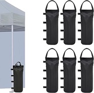 Weights for Gazebo: WANDGU Pack of 6 Tent Sandbag 50 x 20 cm, Weight Bag, 800D Gazebo Leg Weights, O
