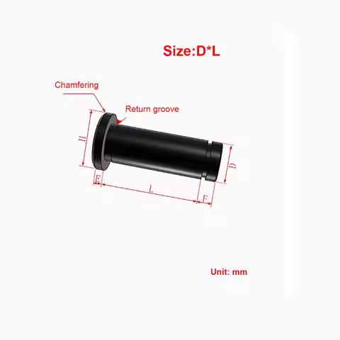 45# Steel Flat Head Shoulder Hinge Pin with Circlip Groove M3-M10