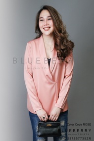 🎠 พรีเมี่ยมคลาสสิคเสื้อสูทเชิ้ต สุดหรูสไตล์บลูเบอร์รี่ไนท์ ผ้าโพลีเอสเตอร์ผสมเนื้อนุ่มเกรดพรีเมี่ยม 