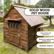 Wooden Dog House Outdoor Rainproof Dog House Dog Cage Dog House Warm Large Dog House