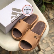 PROMO ADIDAS ADICANE SLIDE BEIGE WHITE GREY METH BROWN MEN'S SLOP SANDALS