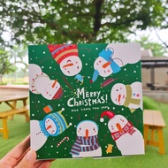 10 pcs Christmas Eggtart Cake Box Cardboard Hampers Packaging Merry Christmas 9 Sections Size 22x22x