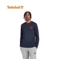 Timberland Men's Long Sleeves Boot Back Graphic Tee Dark Sapphire