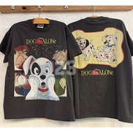 [23] Dog Alone 101 Dalmatian Parody shirt vintage Cartoon Wheel