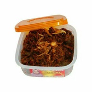 gepuk karwati daging ayam toples kotak 130gram bandung