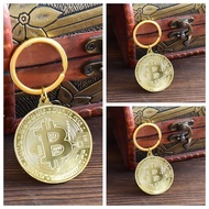 Bitcoin Bit B Commemorative Coin Keychain Btc Key Pendant Ether Coin Gold Coin Pendant Jewelry Gift