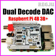 REGJU Volumio โหมดราสเบอร์รี่ Pi DAC ราสเบอร์รี่ Pi 4B 3B + 3B \ 2B \ ศูนย์ (W) HIFI Dual ES9023 Dec