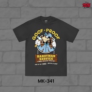 Disney's Mickey Street Fashion T-Shirt-Goofy Authentic Disney Licensed 1 Round Neck Short Sleeve Uni