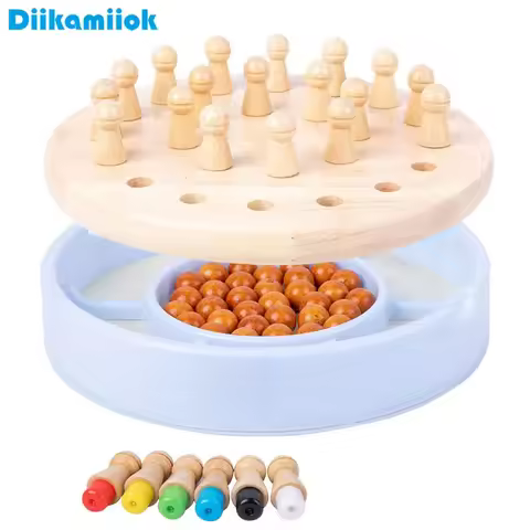 Multifunctional Diamond Chess Board Games Puzzles for Kids Color Memory Chess Children Educational W