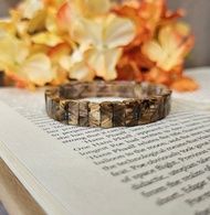 咖啡鈦晶手排-精品收藏款/天然水晶手排/豐盛/鈦晶花