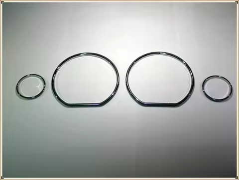 Chrome Speedometer Gauge Dial Rings Bezel Trim Chrome Tacho Rings for BMW E36 3 Series BMW Z3