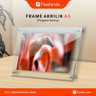 Acrylic Frame A3 SizeBENING (48 x 36 cm) 1 Set of Bolts & Advertising Pen || Easy to Install Luxury 