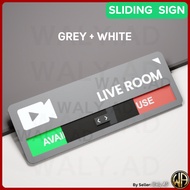 Sliding Sign Office Clinic Business In Use/ Available Meeting/ Live Room Wall Deco Custom Signage 装饰
