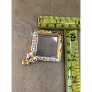 Large Micron Gold Buddha Amulet Frame