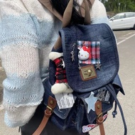 Y2K style outfit, designed and hand-sewn at home. y2k Hello Kitty hellokitty Bone pattern backpack w