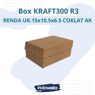Snack Box Kraft Cake 300 R3 Lace size 15x10.5x6.5 Ak