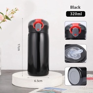 320/460ML Kids Stainless Steel Thermal Bottle Portable Kids Straw Mug Cold and Hot Thermal Thermos S
