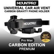 MOUNTPROTM Pro Max Carbon Universal Car Air Vent Gravity Car Phone Holder Car Phone Holder Air Vent 