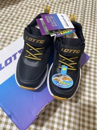 全新Lotto氣墊球鞋/童鞋-黑金19cm