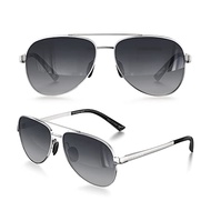 LUENX Aviator Sunglasses for Men Women Polarized - UV400 Protection, Stylish Shades 59 MM, Driving, 