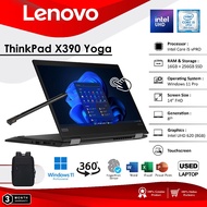 Lenovo ThinkPad X390 Yoga 2 in 1 | Core i5-8365U | 16GB RAM | 512GB SSD | Win 11 Pro | 14" FHD | X36