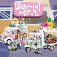 LOZ Mini Blocks City Series Street view FOOD truck fruit icecream shop learning I-Interactive Assemb