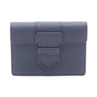 【二手】Delvaux Presse 卡包 AB0390AQY0AZBPA 海軍藍皮革 Presse 卡包 女士 全新未使用