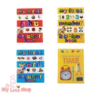 1 set - Kid Books My First Word Sticker Book - Fruit Times 123 ABC Activities book