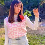 Love Women's knitted Vest Vest/premium Vest/Korean women's Vest/Current women's Vest/Women's wedding