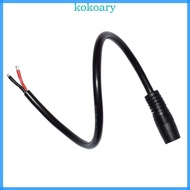 KOK 30cm 11 81inch Long 7 9mmx0 9mm Female to Open End Power Cable Bare 2Pin Pigtail Extension Cord 