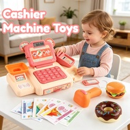 Cashier Machine Toys Children Simulate Supermarket Scan Register Casher Toys Set Play Learning Toy