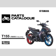 YAMAHA Y16ZR DOXOU PARTS CATALOGUE T155 (BAX2) - JUNE 2021