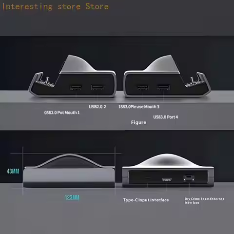 55KC Charging Docking Station for AYN Odin 2 Game Console Charging Dock Support 4K 60 Frame Output M