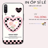 Phone case for xiaomi mi 9 se with colorful hearts