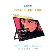 ZSCMALL 15.6'' Wireless 1080P 60Hz Portable Monitor with Built-in Battery