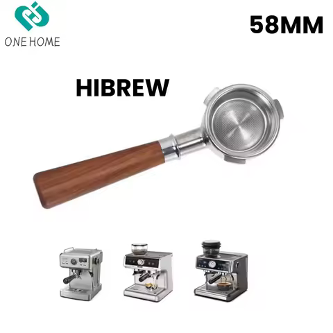 58mm 3 Ears Bottomless Coffee Portafilter with 2 Basket(18g) for Hibrew h7/Hibrew h7a /Hibrew h10a C