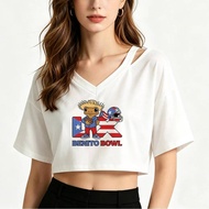 Dtmf Bad Bunny crop top women funny gothic japanese top tees japan goth japanese cutecore gothic
