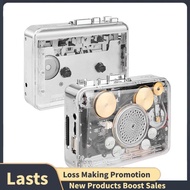 Portable Cassette Tape Player Recorder Cassette Player Transparent Shell USB Cassette Capture to MP3