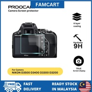🔥READY STOCK🔥PROOCAM SPN-D3500 GLASS SCREEN PROTECTOR  NIK D3500 D3400 D3300 D3200 1