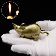 Unique Creative Little Mouse Cigarette Lighter Inflatable Lighter Open Flame Funny Smoking Set Creat