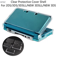 [XFDZ]  Clear Split Shell Transparent Protective Cover Case Screen Film LCD Screen Protector For 2DS