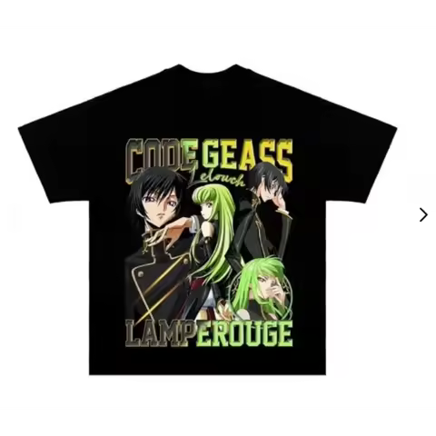 Anime Code Geass Lelouch of The Rebellion Oversized T Shirt Lelouch Lamperouge Zero CC Knight of Sev
