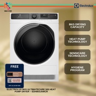 Electrolux EDH803J5WCR 8.0kg UltimateCare 500 Heat Pump Dryer SensiCare EDH803J5WR Mesin Pengering P