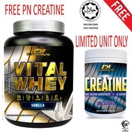 Vital Whey Isolate Halal Vanilla (2kg/4.41Lbs) [Free Creatine Halal Pharmanutri]