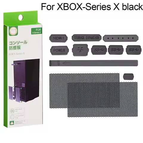 Universal Game Console For Xbox Series X/S Anti-dust Jacks Console Dust Plug Dust Cover Mesh Filter 