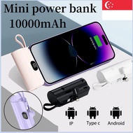 Mini Power Bank 10000mAh battery PowerBank Fast Charging with Cable led display Portable charger