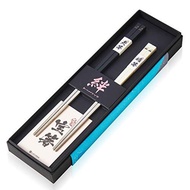 LAYANA Husband and Wife Chopsticks, Mt. Fuji Gift Set (2 pairs)｜SUS316 stainless steel square chopst
