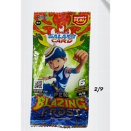 MONSTA Galaxy Card Set -(Pek Blazing Frost 2/9) - (1 peck 6 cards