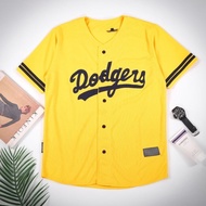 Dodgers Yellow baseball Jersey Sport Shirt